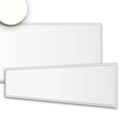 LED Panel Business Line 1200 neutral hvid 4250lm sølv flad loftslampe i hvid med stålramme