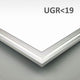LED Panel Business Line 600 Neutralweiß Dimmbar 4250lm Silber mit UGR-Wert < 19, flaches Design und silberner Rahmen.