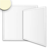 LED Panel Business Line 625 Warm White 4250lm White flat ceiling light with white frame and plastic glass
