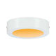 LED Panel Deckenleuchte Carpo Dim-to-Warm Ø 17cm Weiß in elegantem Design mit warmem Licht.