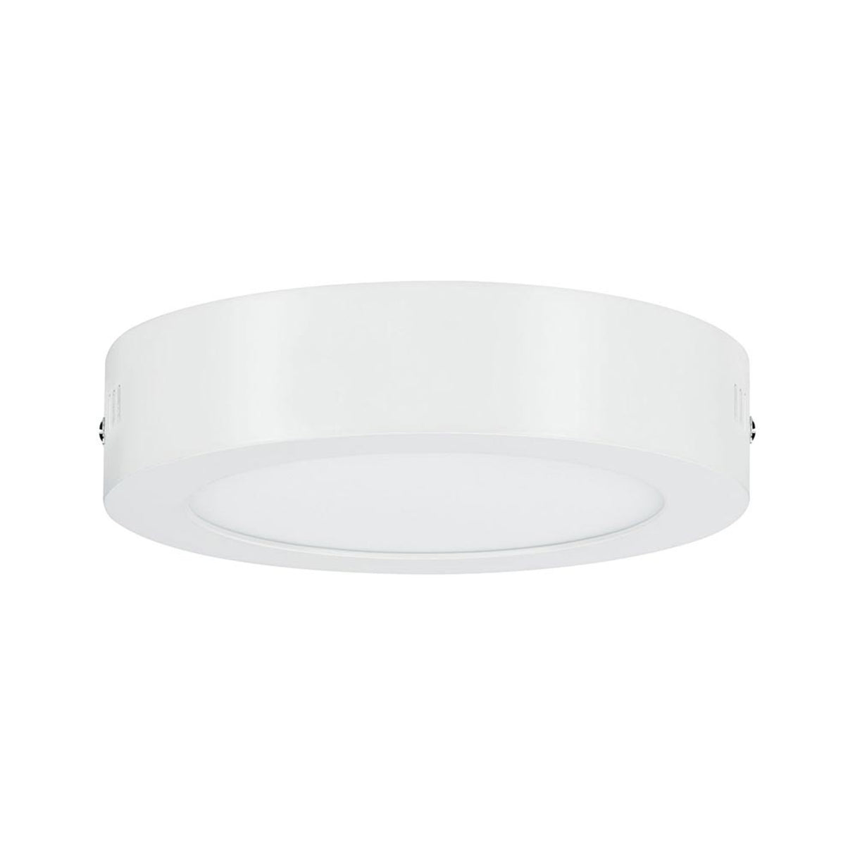 LED Panel Deckenleuchte Carpo Dim-to-Warm Ø 17cm Weiß - modernes, minimalistisches Design in mattem Weiß.