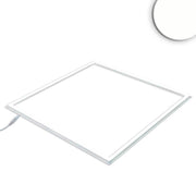 LED-panel innfellingsarmatur med ramme 62x62 cm 3700 lm nøytralhvit på hvit bakgrunn