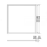 LED Panel Einlegeleuchte Rahmen 62x62cm 3700lm Neutralweiß