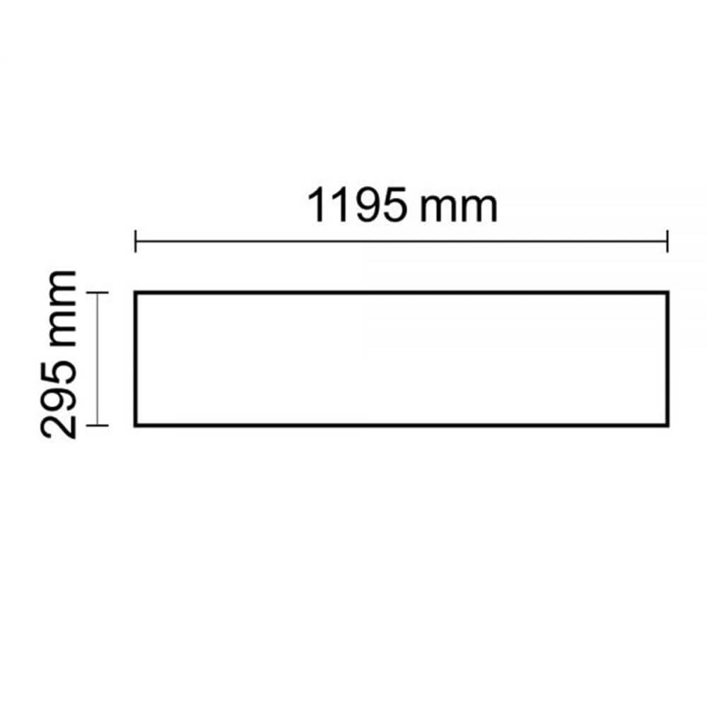 LED-panel Professionell rad 1200 Neutral vit 1-10 V Dimble White
