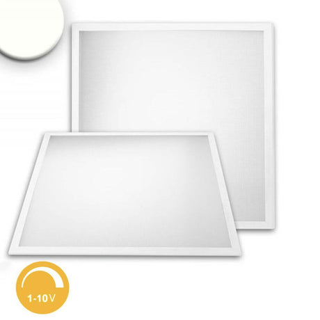 LED Panel Professional Line 600 Neutralweiß 1-10 V Dimmbar 4100lm Weiß, flache Deckenleuchte in Weiß.