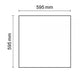 Abmessungen des LED Panel Professional Line 600 Neutralweiß Dimmbar 4100lm Weiß, 595mm x 595mm.