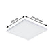 LED Panel Smart Home Zigbee Velora Eckig CCT Dimmbar 295x295mm rahmenlos ultraflach satinierte Diffusorplatte Tunable White