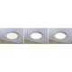 LED Panel Velora in drei Lichtfarben: kühlweiß, neutralweiß, warmweiß montiert an der Decke.