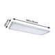 LED Panel Stufen-Dimmer Atria Shine Chrom-Matt mit Abmessungen 580x200mm