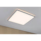Eckiges LED Panel Atria Shine in Chrom-matt, 22W, dimmbar, ideal für Wohn- und Schlafräume.