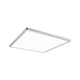 LED Panel Atria Shine eckig in Chrom matt, 22W, dimmbar für Wohn- und Schlafräume, 420x420mm.