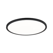 LED Panel mit 3 Stufen-Dimmer Atria Shine Schwarz in runder Form für gleichmäßige Raumausleuchtung