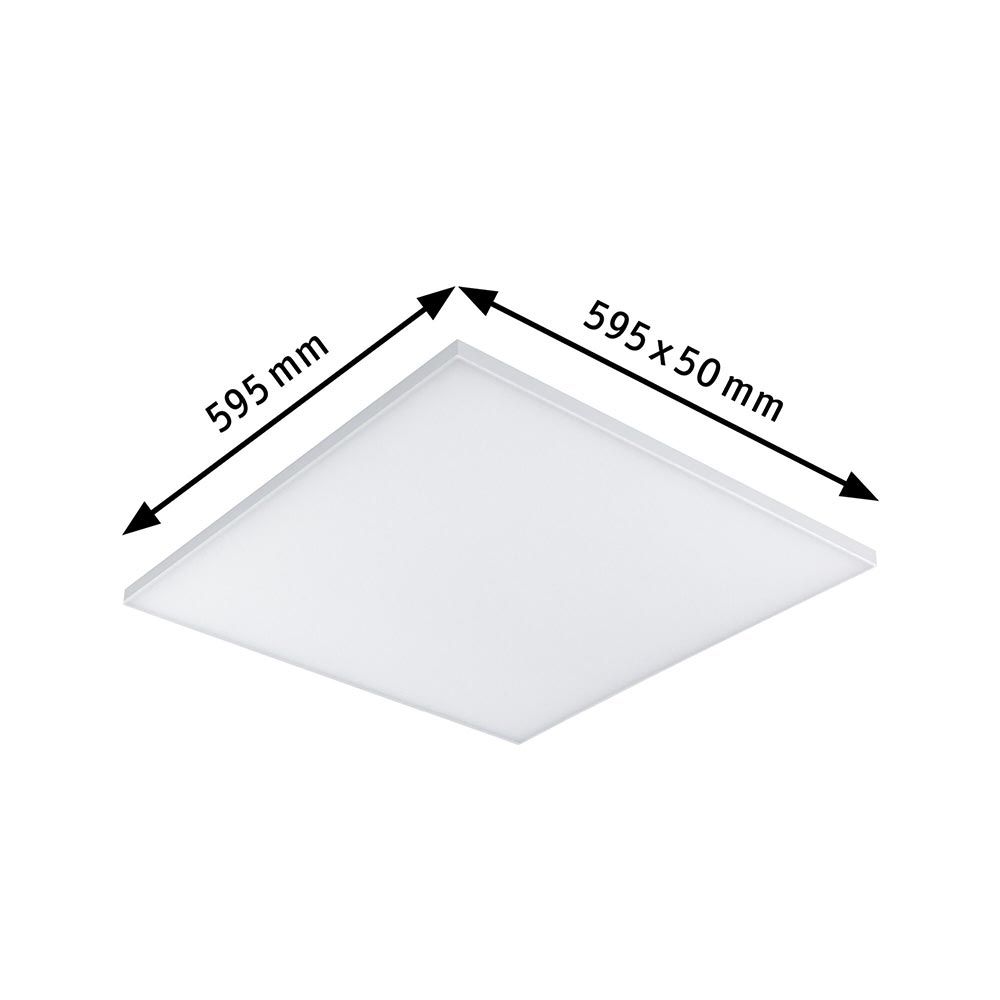 LED Panel Velora Eckig Quadratisch Weiß-Matt mit 3 Stufen-Dimmer  Paulmann   