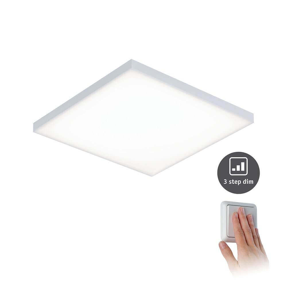 LED Panel Einbau-Deckenleuchte Velora mit 3 Stufen-Dimmer Eckig