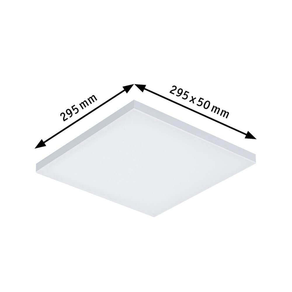 LED Panel Einbau-Deckenleuchte Velora, rahmenlos, Maße 295x295mm, mit 3-Stufen-Dimmer, ultraflachs und dezent.