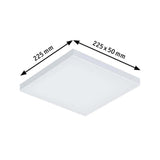 LED panel ceiling & wall lamp velora angular white-matt