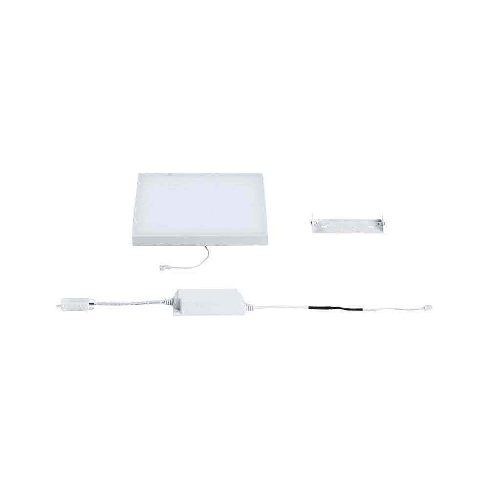 LED panel ceiling & wall lamp velora angular white-matt