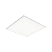 Velora LED Aufbaupanel 60 x 60cm Weiß-Matt mit satinierter Diffusorplatte für angenehmes Raumlicht.