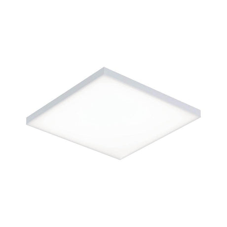LED Ceiling and wall panel Velora White-Matt, frameless surface-mounted panel with satin diffuser plate for even light.