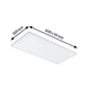 LED Panel Velora 60x30cm Weiß-Matt, ultraflaches Aufbaupanel mit satinierter Oberfläche und stabiler Metallunterkonstruktion.