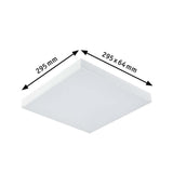 LED Panel Velora Rainbow 295x295mm, dimmbar, 3000K bis 6500K, modernes Design für Wohnräume.