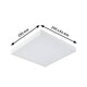 LED Panel Velora Rainbow CCT-Dimmbar 29x29cm in der Größe 295x295mm, quadratisch und weiß.