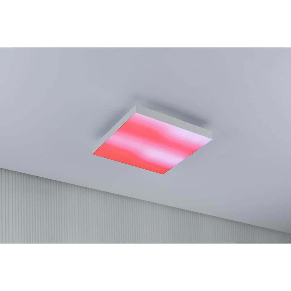 LED Panel Velora Rainbow in Rot, 29x29cm, für lebendige Raumbeleuchtung und stimmungsvolle Effekte.