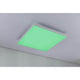 LED Panel Velora Rainbow RGBW Dynamisch 45x45cm - Modernes dimmbares RGBW-Deckenlicht in grün.