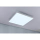 LED Panel Velora Rainbow RGBW Dynamisch 45x45cm an Decke montiert, strahlend und modernes Design in Wohnraum.