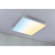 LED Panel Velora Rainbow RGBW Dynamisch 45x45cm mit sanften Farbverläufen an Decke
