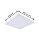 LED Panel Velora Rainbow RGBW Dynamisch 45x45cm mit Abmessungen 450x450mm und 64mm Höhe.