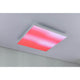 LED Panel Velora Rainbow RGBW Dynamisch 45x45cm mit spektakulärem roten Lichteffekt an der Decke.