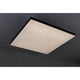 LED Panel Velora Rainbow RGBW Dynamisch Schwarz an der Decke montiert, elegante Beleuchtung für moderne Wohnräume.