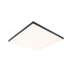 LED Panel Velora Rainbow RGBW Dynamisch Schwarz mit weißem Licht und schwarzem Rahmen, ideal für exquisite Raumbeleuchtung.