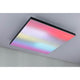 LED Panel Velora Rainbow RGBW Dynamisch Schwarz mit spektakulären Lichteffekten und Farbwechsel, Deckeninstallation.