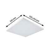 Panneau arc-en-ciel LED Velora RGBW White dynamique 59x59cm