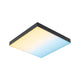 LED Panel Velora Rainbow RGBW Dynamisch 29x29cm mit spektakulären Lichteffekten in Schwarz.