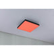 LED Panel Velora Rainbow RGBW Dynamisch 29x29cm in Rot an der Decke montiert