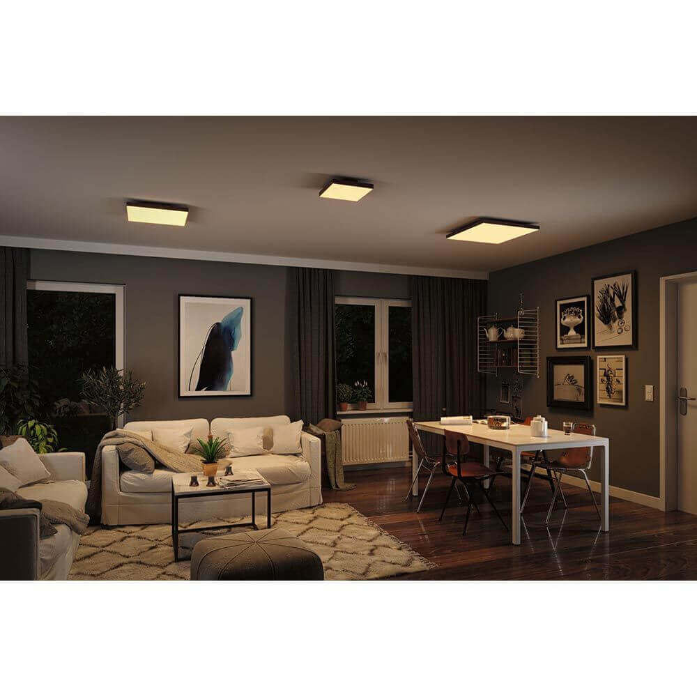 LED Panel Velora Rainbow RGBW Dynamisch Quadratisch Schwarz