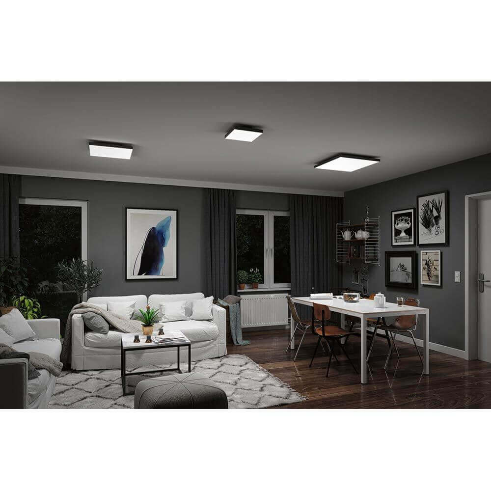 LED Panel Velora Rainbow RGBW Dynamisch Quadratisch Schwarz