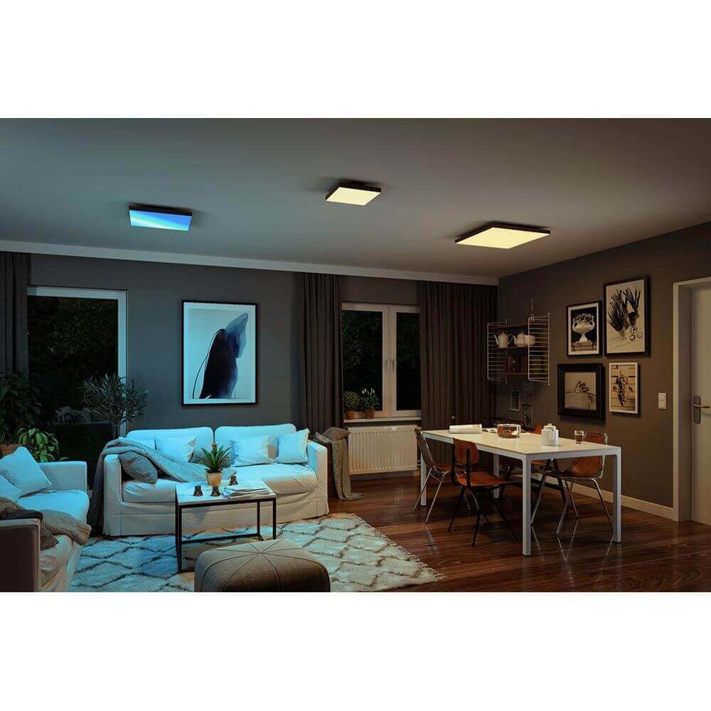LED Panel Velora Rainbow RGBW Dynamisch Quadratisch Schwarz