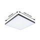 LED Panel Velora Rainbow RGBW Dynamisch Quadratisch Schwarz in 450x450mm Größe mit abgerundeten Ecken