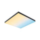 LED Panel Velora Rainbow RGBW Dynamisch Quadratisch Schwarz mit Farbverlauf in warmweiß und tageslichtweiß