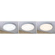 LED Panel Velora 60cm Wärme-Dimmbar Weiß in drei Farbvarianten angebracht an der Decke.