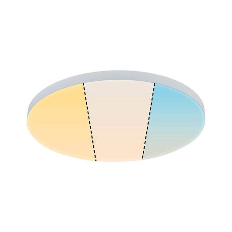 LED Panel Velora Dim-to-Warm Weiß mit dreifarbiger Leuchtfläche