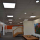 LED Panel rahmenlos 600 Neutralweiß Dimmbar 5100lm Weiß installiert in einem modernen Büro.