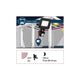 Park + Light Sensor LED Außenstrahler Bimea IP65 Schwarz mit Bewegungsmelder und Lichtdaten.