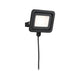 Park + Light LED Außen-Wandstrahler Bimea IP65 Schwarz an einer Wand montiert, für Außenbeleuchtung.