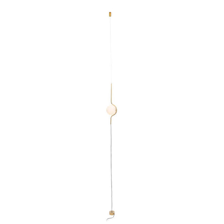 LED Pendel-Stehlampe LE VITA 6W 2700K Goldfarben in moderner Form und eleganter Goldfarben-Beschichtung.