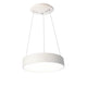 LED Pendellampe Loop 45cm Ring 1300lm Dimmbar Neutralweiß mit minimalistischem Design und Opal-Abdeckung
